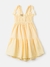 Vestido amarelo bordado Animê - comprar online