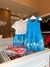 VESTIDO DE ALÇAS COM ESTAMPA AZUL MOMI - comprar online