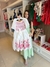 VESTIDO BRANCO COM LASTEX BORDADO ANIMÊ. - Lookinho Kids