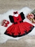 ROMPER MESVERSÁRIO MINNIE COM LAÇO E SAIA GLITTER