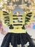 Romper Abelhinha Com Asa e Apliques Luxo Amarelo