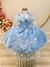Vestido Infantil Princesas Frozen Elsa C/ Capa Luxo Festas