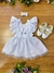 ROMPER BRANCO COM GLITTER BATIZADO