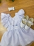 ROMPER BRANCO COM GLITTER BATIZADO