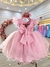 VESTIDO ROSA JARDIM DAS BORBOLETAS - Lookinho Kids