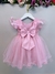VESTIDO ROSA JARDIM DAS BORBOLETAS - loja online