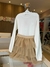 SAIA SHORT TULE BABADOS BEGE PITUCHINHUS - comprar online