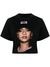 CROPPED SHIRT RIHANNA FACE PRETA DELUXE - comprar online