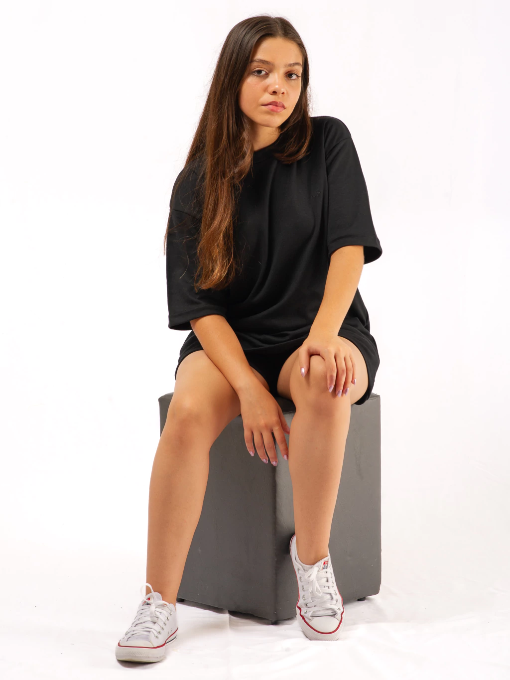 Camiseta Oversized Suedine