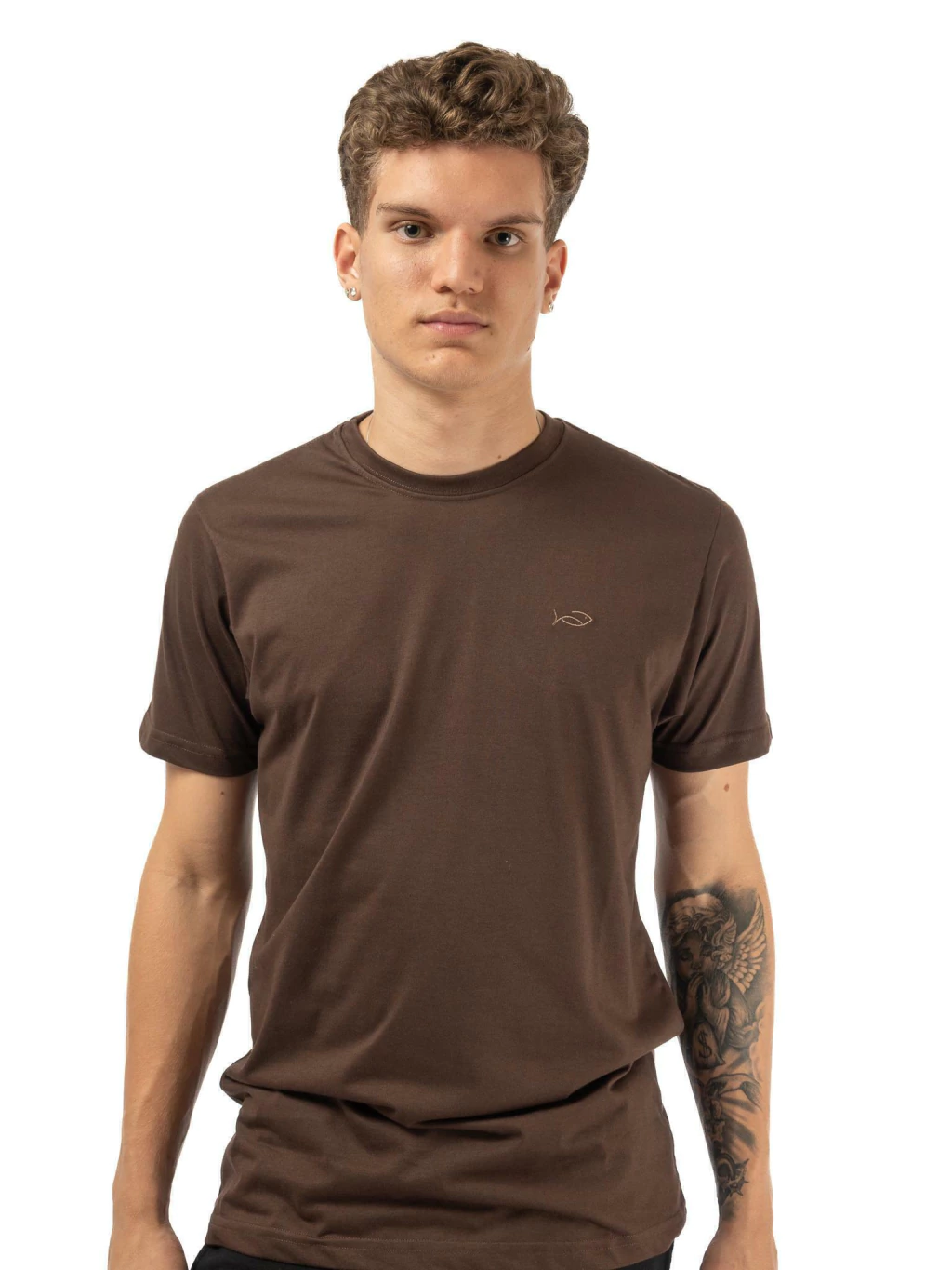 Camiseta (T-shirt) Disy Básica Masculina Algodão com Poliéster