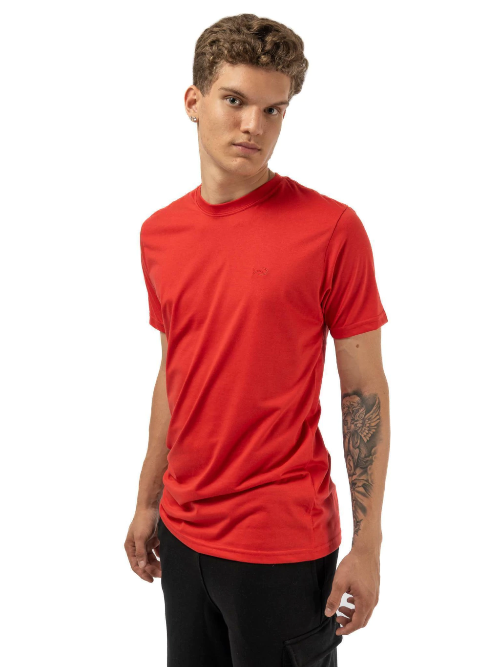 Camiseta (T-shirt) Disy Básica Masculina Algodão com Poliéster