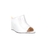 MULE PEEP TOE ANABELA EM COURO LUIZA BARCELOS