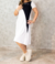 Vestido Midi off-whitte