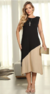 Vestido Midi Regata com Recorte - comprar online