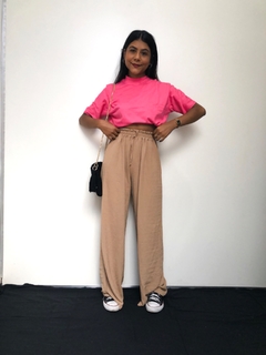 T-shirt Tradicional Gola Alta Pink - loja online