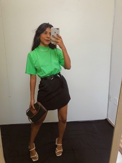 T-shirt Tradicional Gola Alta Verde