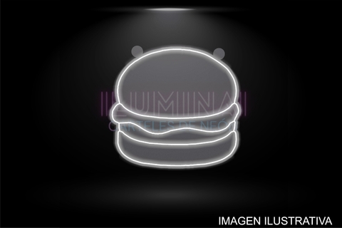Cartel de neon Hamburguesa - comprar online