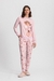 Pijama Manga Longa Feminino Com Estampa De Cachorros - comprar online
