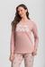 Pijama Manga Longa Feminino Com Estampa De Ursinho