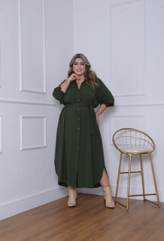 Chemise Luciana Plus Verde Militar