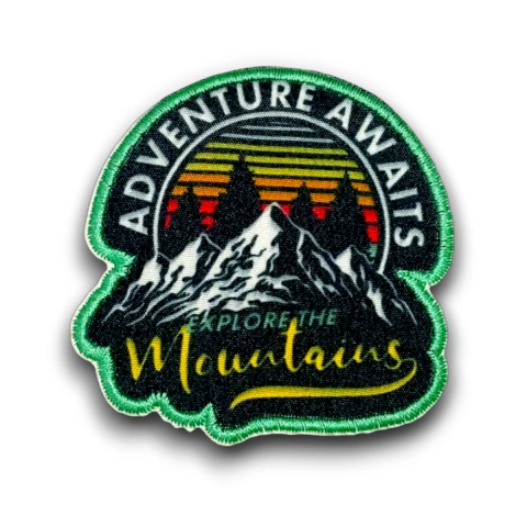 Aplique Bordado Mountains 6,5 cm x 8,3 cm