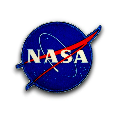 Aplique Bordado Logo Nasa 7,1 cm x 7,3 cm