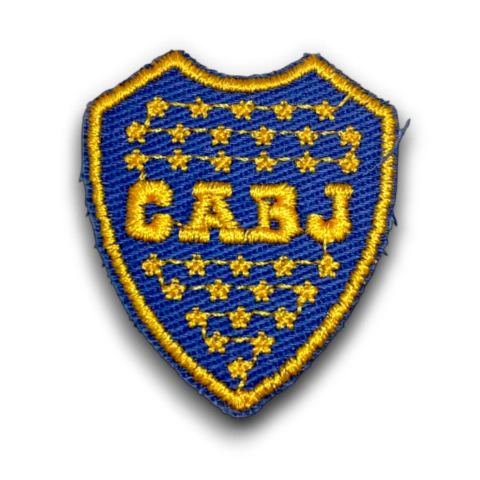 Aplique Bordado Boca Jrs S 3,8 cm x 4,4 cm