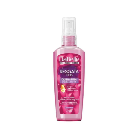 Queratina Liquida Vegetal Dabelle 75ml Resgata Fios***