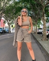 Shorts mesclado alfaiataria Cleo