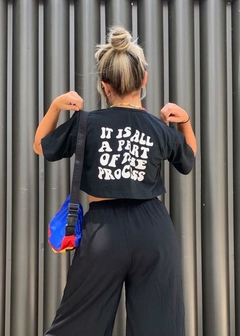 Cropped frase Jess na internet
