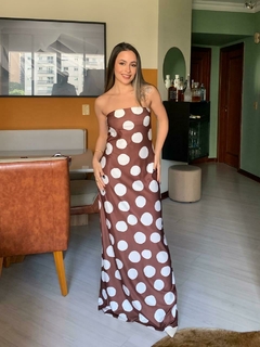 Vestido poá faixa Julieta - comprar online