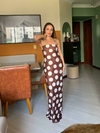 Vestido poá faixa Julieta