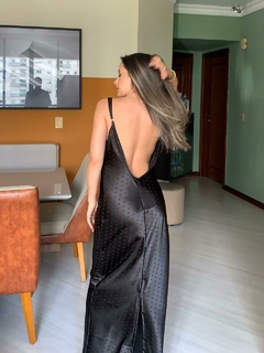 Vestido slip dress acetinado Lorena - Curi Clothing