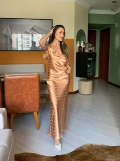 Vestido slip dress acetinado Lorena - comprar online