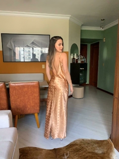 Vestido slip dress acetinado Lorena - loja online