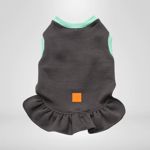 Vestido moletom cinza - comprar online