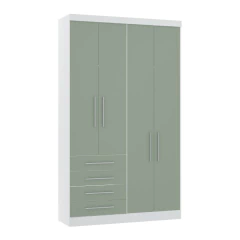 Imagem do Guarda Roupa Dormitório Modulado Alpes 4 Portas 4 Gavetas - Módulo Luciane