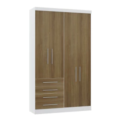 Guarda Roupa Dormitório Modulado Alpes 4 Portas 4 Gavetas - Módulo Luciane - SeuMóvel.com | Onde seu lar é o que importa