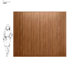 Guarda Roupa Roupeiro Atrice Ripado 6 Portas 6 Gavetas - Demartez Demobile - SeuMóvel.com | Onde seu lar é o que importa