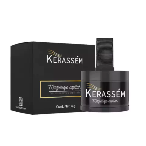 Maquillaje Capilar Cubre Calvicie Raíz Y Canas Kerassém