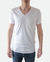 Art 3205 - Remera Manga Corta Escote "V" Térmica Interlock