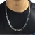 Corrente Masculina de Prata - Elos 3x1 - 6mm