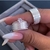 Aliança de prata diamantada 10MM