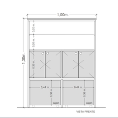 CON PUERTAS Y CAJONES - comprar online
