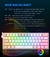 REDRAGON Fizz K617 RGB Mini USB Teclado de Jogo Mecânico Interruptor Vermelho 61 Chaves Com Fio cabo destacável, portátil para viagens na internet
