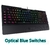 Redragon K586 Brahma RGB mechanical game keyboard, blue switch, 10 dedicated macro keys, convenient media control and removable - comprar online