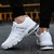 Sapatos masculinos almofada de ar tênis umedecimento casual correndo malha respirável primavera outono moda esporte sapato na internet