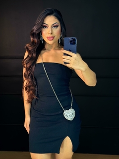 vestido canelado