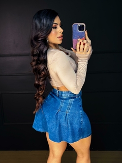 saia jeans pinça na internet