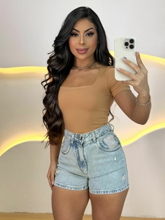 short brilho prata - comprar online